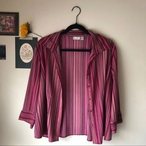 pink candy cane button up